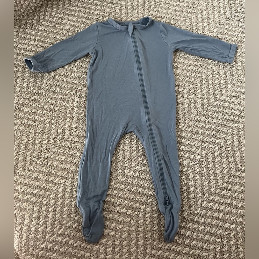 Kyte Baby Blue Zippered Footie 3-6mo
